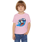 Toddler T‑Shirt — Surfing Penguin Cute Kids Tee