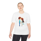 Cute Couple Cartoon Tee — Kissing Love Illustration T-Shirt for Couples & Valentine’s Day