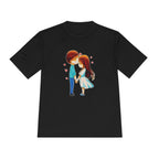 Cute Couple Cartoon Tee — Kissing Love Illustration T-Shirt for Couples & Valentine’s Day