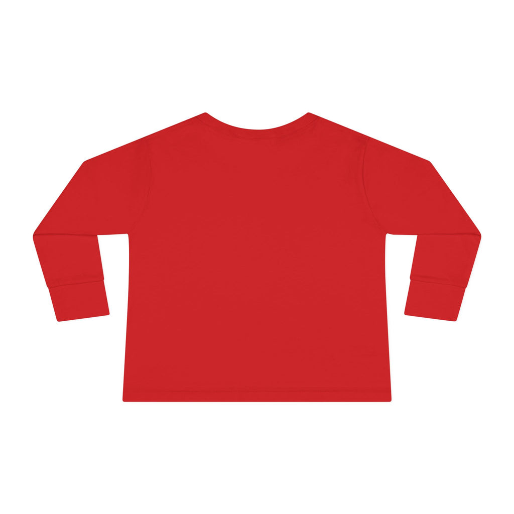 Toddler Long Sleeve Tee — Surfing Penguin Graphic