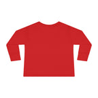 Toddler Long Sleeve Tee — Surfing Penguin Graphic