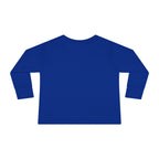 Toddler Long Sleeve Tee — Surfing Penguin Graphic
