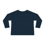 Toddler Long Sleeve Tee — Surfing Penguin Graphic