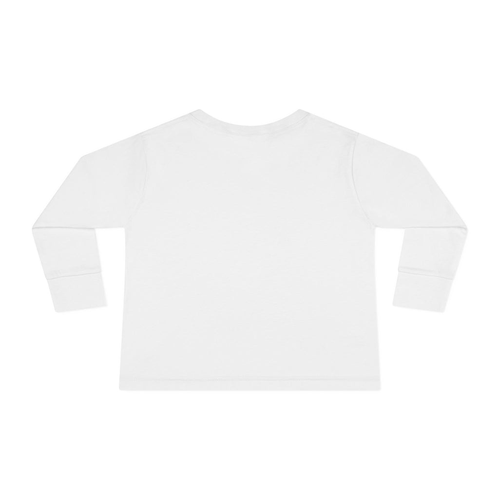 Toddler Long Sleeve Tee — Surfing Penguin Graphic