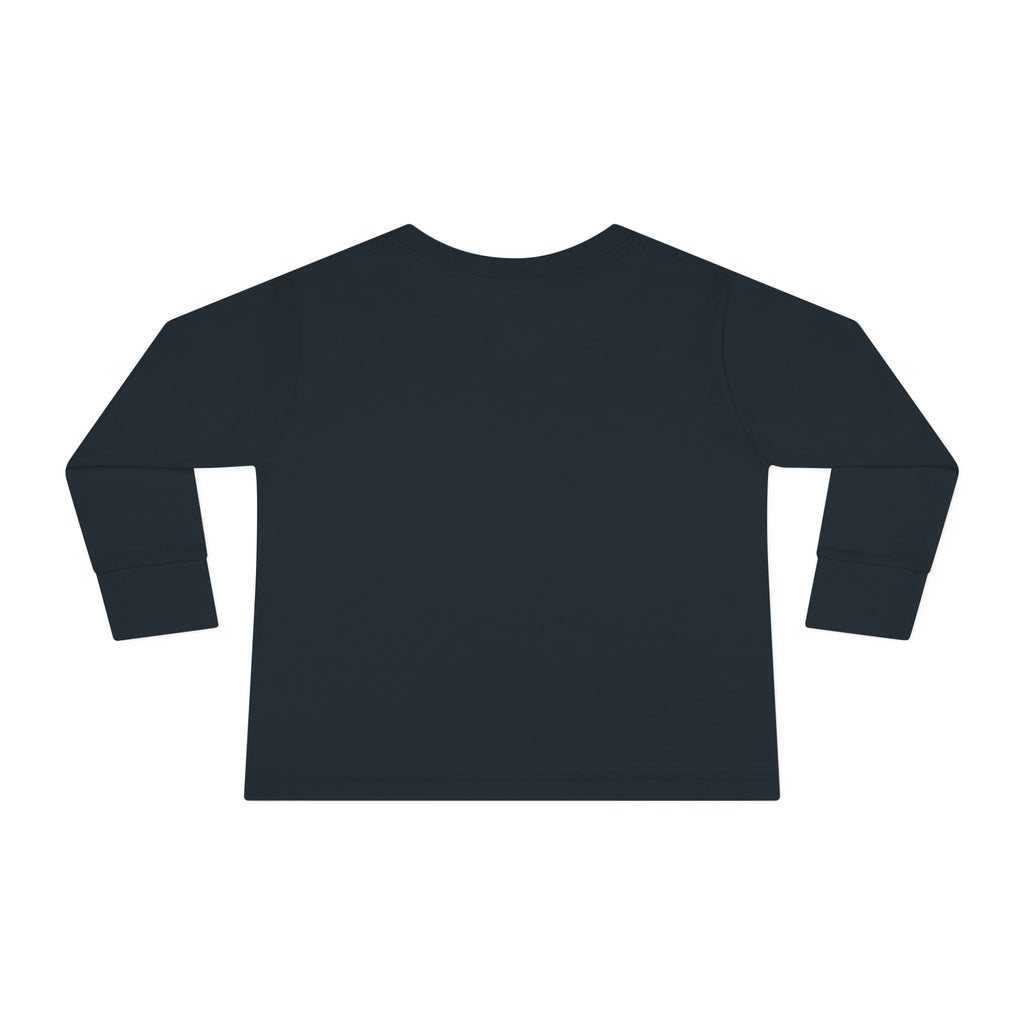 Toddler Long Sleeve Tee — Surfing Penguin Graphic