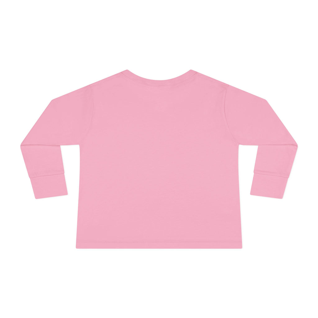 Toddler Long Sleeve Tee — Surfing Penguin Graphic