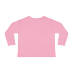 Toddler Long Sleeve Tee — Surfing Penguin Graphic