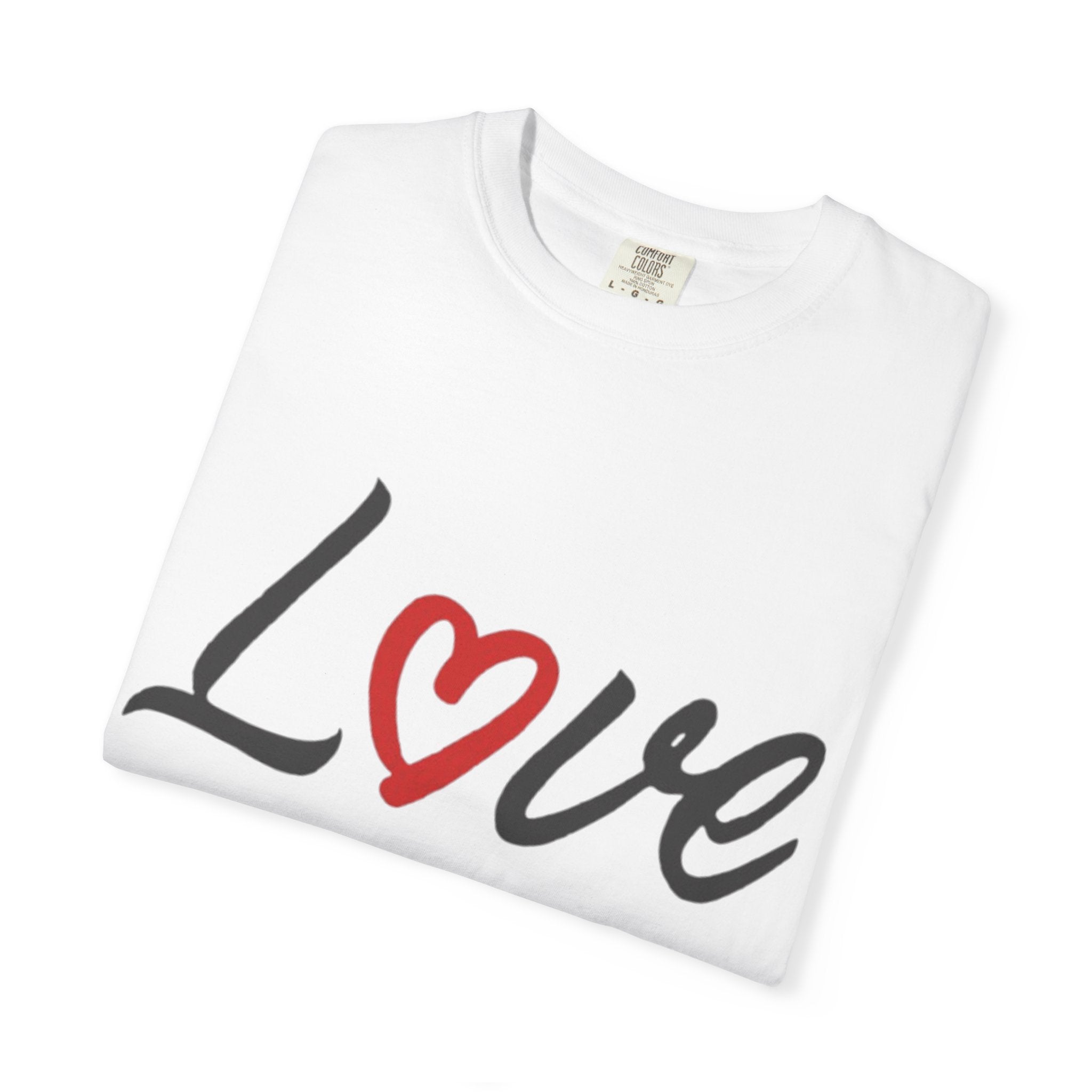 Love Heart T-Shirt — Script Love Design